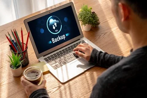 Backup Storage Data Internet Technology Business concept snugly 写真素材