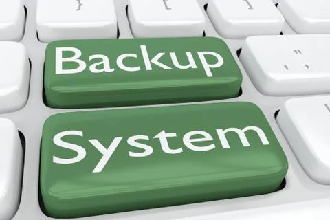 Backup System concept Stock Illustration