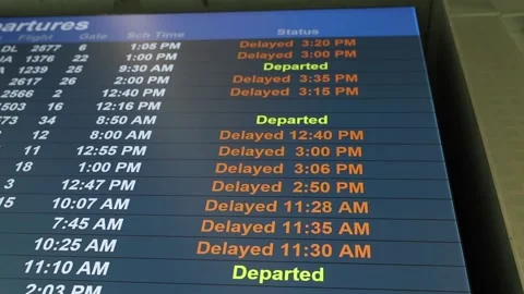 Backup telecommunications line failure caused Newark airport blackout, Nueva Yor Stock Footage 309243801