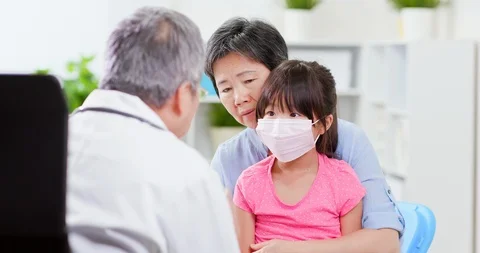 Backview of a doctor do examination Stock Footage 113291937