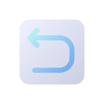 Backward arrow pixel perfect flat gradient two-color ui icon 스톡 일러스트