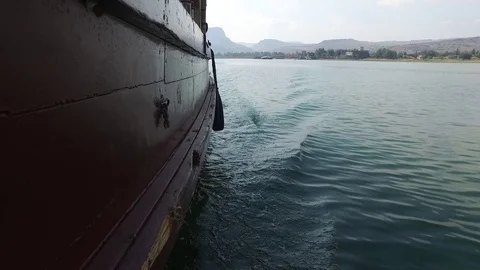 Backward Boat Ride Stock Footage 77233195