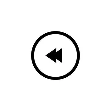 Backward button icon. Backward motion button symbol イラスト素材