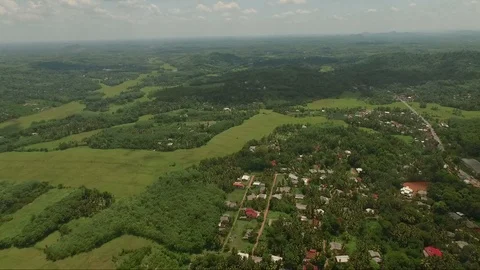 Backward Flyover a Factory Complex 스톡 동영상 122795136