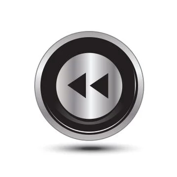 Backward icon web Stock Illustration