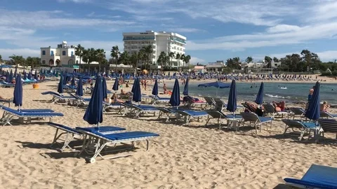 Backward Tracking Shot of a Beach Stock Footage 101246247