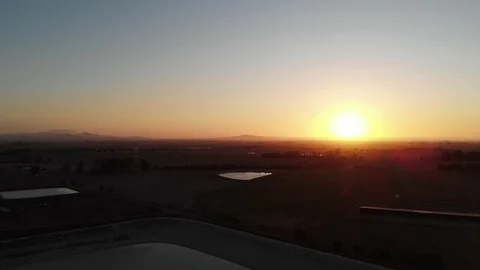 Backwards and lower from sunset 動画素材 126344166