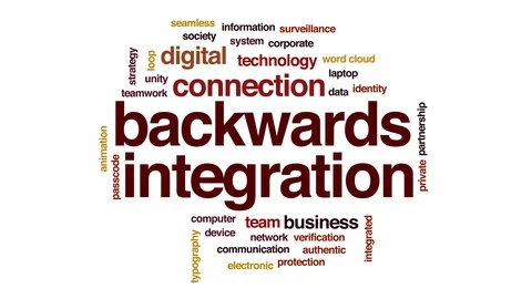 Backwards intergration animated word cloud. Kinetic typography. Stock-Footage 113746949