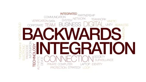 Backwards intergration animated word cloud. Kinetic typography. Stock-Footage 114087381