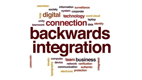 Backwards intergration animated word cloud. Kinetic typography. Stock-Footage 117376910