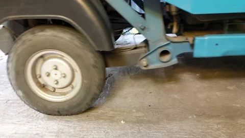 Backwards moving wheels Stock Footage 229932524