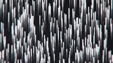 Backwards neon rain of particles. Rising lines background. Video stock 280698669