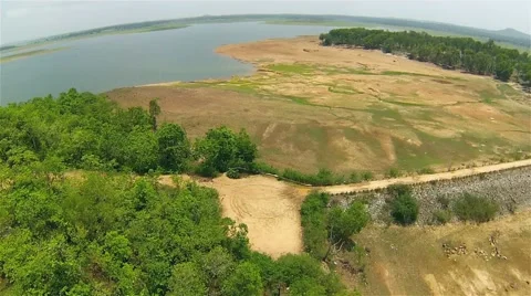 Backwater shore Stock Footage 51428086