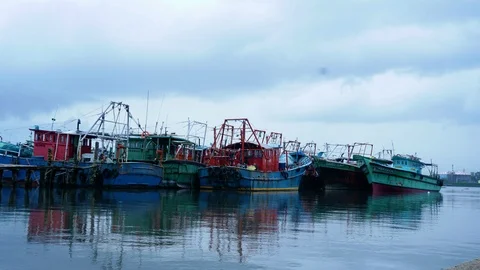 Backwaters Cochin Stock Footage 111907381