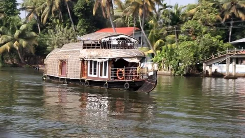 The Backwaters of Kerala, India Stock Footage 85056134