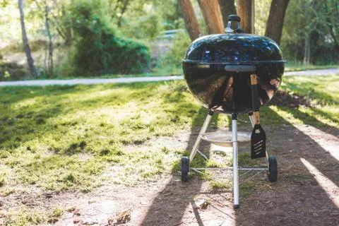 Backyard barbecue grill Stock Photos