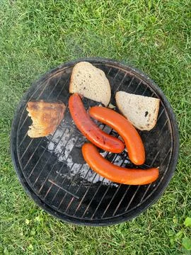 Backyard Barbecue Grilling Stock Photos