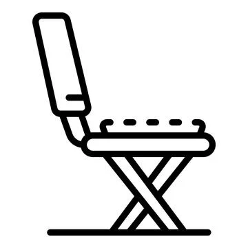 Backyard chair icon outline vector. Garden furniture Stockillustratie