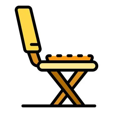Backyard chair icon vector flat Illustration