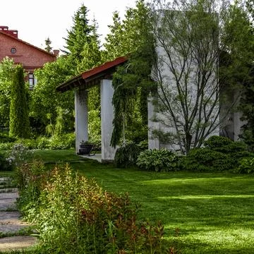 Backyard design elements Stock Photos