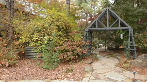 Backyard Entrance Stock Footage 40814745