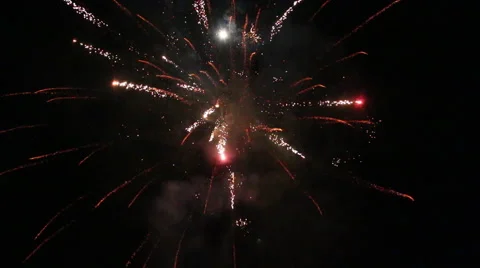 Backyard fireworks Stock Footage 52302724