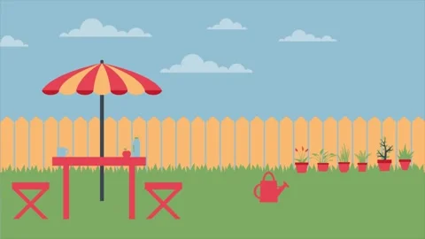 Backyard Stock Footage 289732755