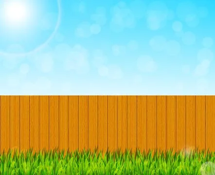 Backyard garden background Illustrazione stock