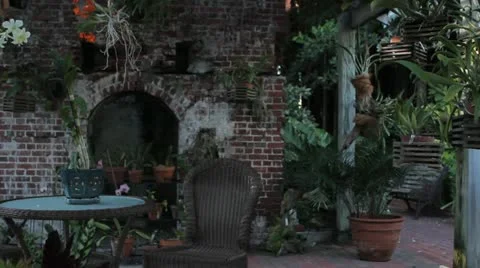 Backyard Garden Stock Footage 22009244