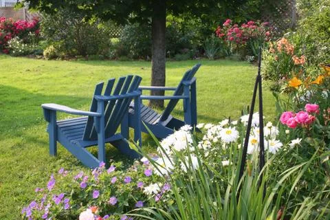 Backyard Garden Stock Photos