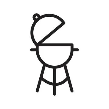 Backyard Grill Icon Perfect for BBQ and Outdoor Cooking Illustrations Illustrazione stock