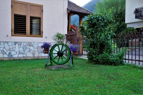 Backyard of the House Stock Photos