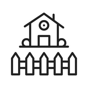 Backyard Icon Image. Stock Illustration