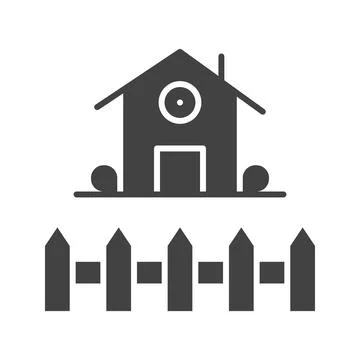 Backyard Icon Image. Stock Illustration