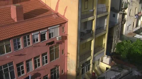 Backyard, Lisbon, Portugal Stock Footage