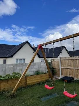 Backyard playground. 스톡 사진