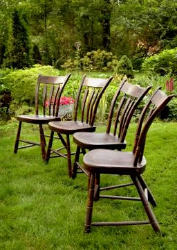 Backyard Seating Stock Photos
