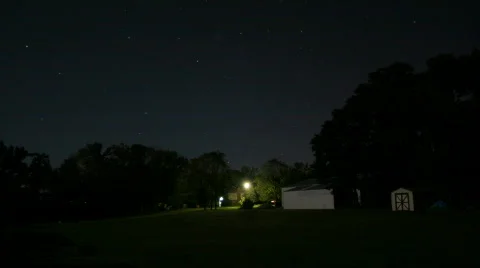 Backyard Star, Timelapse Stock Footage 795208