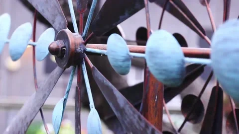 Backyard Windmill 2 Stock Footage 147842918
