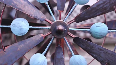 Backyard Windmill 4 Stock Footage 147843659