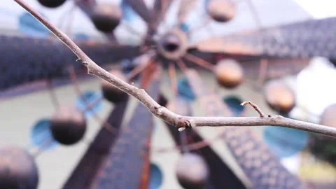 Backyard Windmill 6 Stock Footage 147843877
