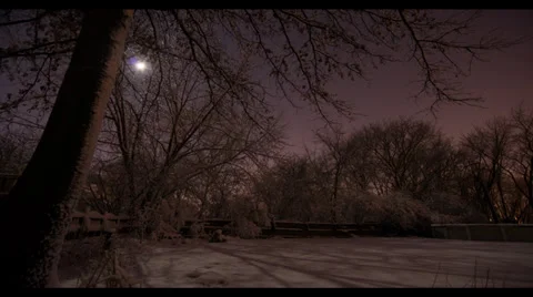 BackyardMoon Time Lapse Vídeos de archivo 37349344