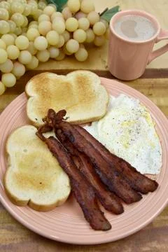 Bacon And Egg Breakfast Stock Photos