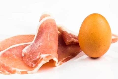 Bacon and egg Foto stock