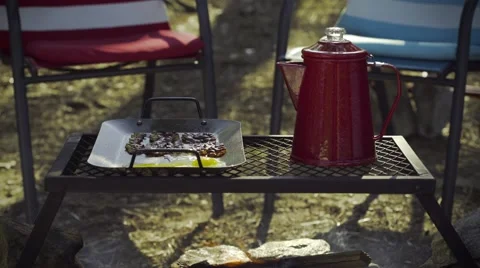 Bacon and Eggs Stock Footage 61215210