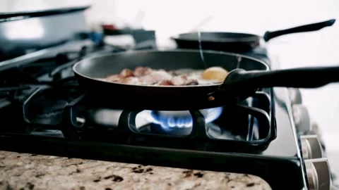 Bacon and Eggs Stock Footage 267821110