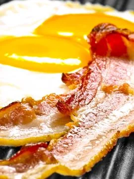 Bacon and eggs Stock Photos