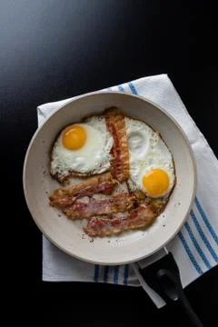 Bacon and eggs Stock Photos