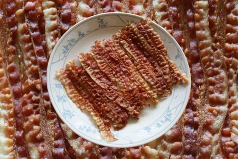 Bacon On Bacon Stock Photos