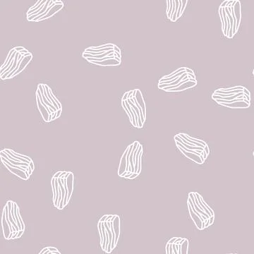 Bacon beef line seamless pattern 스톡 일러스트